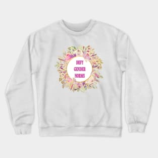 Defy Gender Norms - A Floral Print Crewneck Sweatshirt